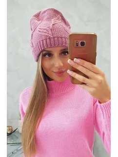 Majka dámska čiapka K376 tmavo ružová