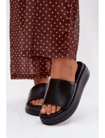 Dámské nazouváky na platformě Černé Tanelisse Dámské nazouváky na platformě Černé Tanelisse