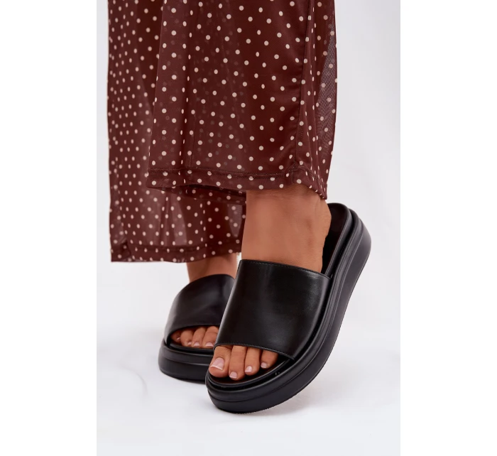 Dámské nazouváky na platformě Černé Tanelisse Dámské nazouváky na platformě Černé Tanelisse