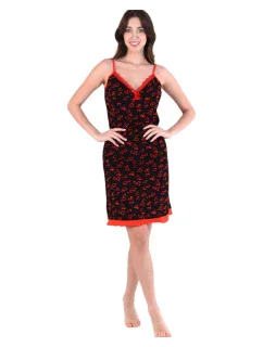 Dámska košieľka 01/127 čierna so srdiečkami - Karol