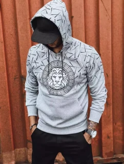 Pánská šedá mikina s potiskem Dstreet model 21965638 - FashionStreet