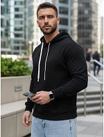 Pánska klokanka s kapucňou čierna FashionStreet BX5952