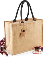 Westford Mill W 407 Jutová nákupná taška „Classic“ 50.0407 prírodná/čierna