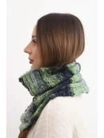 Dámsky vlnený mäkký golfový šál zimný KN21 zelený