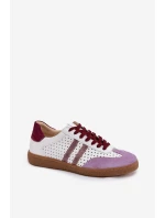 Kožené síťované dámské tenisky model 21935203 - Zazoo