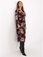 Sukienka IT SK model 21488843 brązowy - FPrice Sukienka IT SK model 21488843 brązowy - FPrice