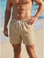 męskie wzorzyste beżowe model 22221758 - FashionStreet