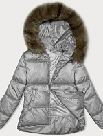 Dámska bunda bomber šedá S'west (B8190-9)