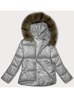 Dámska bunda bomber šedá S'west (B8190-9)