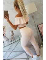 Frill set púder ružový