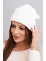 Čiapka s fleecom Sylwia K244 biela Čiapka s fleecom Sylwia K244 biela
