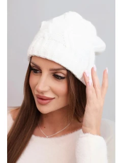 Čiapka s fleecom Sylwia K244 biela