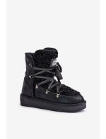 Śniegowce Na Platformie Wegańskie D.Franklin DFSH370004 Czarne Śniegowce Na Platformie Wegańskie D.Franklin DFSH370004 Czarne