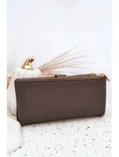 Dámská peněženka z ekokůže Velká šedá Gilessa