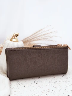 Dámská peněženka z ekokůže Velká šedá Gilessa