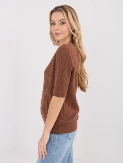 Sweter PM SW B model 21821356 jasny brązowy - FPrice