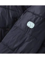 Tmavomodré asymetrické dámske sako (M-21113) Tmavomodré asymetrické dámske sako (M-21113)