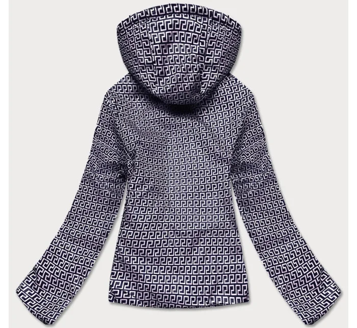 Tmavomodrá obojstranná dámska prešívaná bunda (B9775-3)