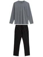 Pánske pyžamo 373 melange - Atlantic Pánske pyžamo 373 melange - Atlantic