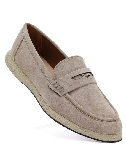 Dámské polobotky mokasíny béžové model 22117648 - VINCEZA