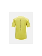 Dámske tričko PEAK PERFORMANCE W Wool-Blend Shortsleeve, žltá farba Dámske tričko PEAK PERFORMANCE W Wool-Blend Shortsleeve, žltá farba