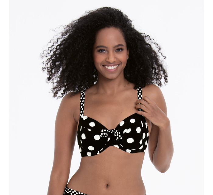 Style Leandra Top Bikini - horný diel 8810-1 čiernobiela - RosaFaia