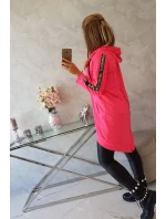 Mikina se zipem na zádech růžová neonová Mikina se zipem na zádech růžová neonová