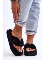 Dámské kožené pantofle černé model 21628743 - Boto