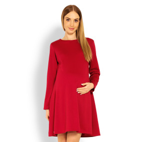 Dámské těhotenské šaty model 18714885 Červená - PeeKaBoo