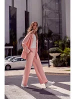 Dámske spoločenské nohavice M570 ružové - Moe