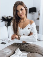Dámský svetr ecru Dstreet model 21967022 - FashionStreet