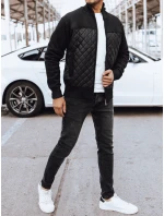 Pánska prešívaná bunda čierna FashionStreet TX4578