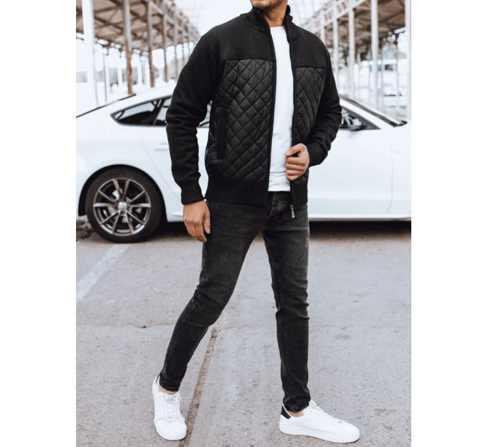 Pánska prešívaná bunda čierna FashionStreet TX4578