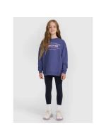 Dívčí mikina oversize bez kapuce model 21730470 - 4F Dívčí mikina oversize bez kapuce model 21730470 - 4F