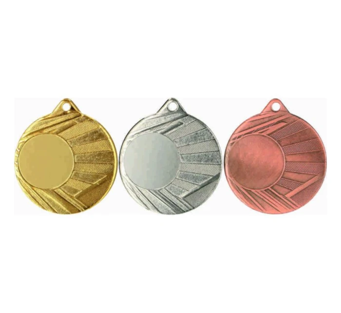 Strieborná medaila s miestom na nálepku š 50 mm Strieborná medaila s miestom na nálepku š 50 mm