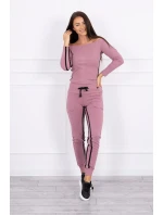 Súprava s dvojitými pruhmi tmavo ružová Súprava s dvojitými pruhmi tmavo ružová