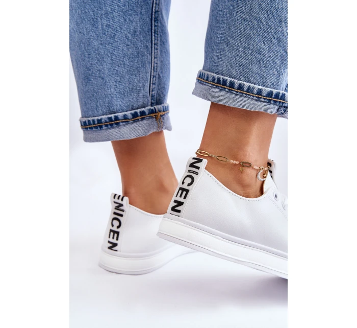 Trampki Damskie Klasyczne Białe Ville