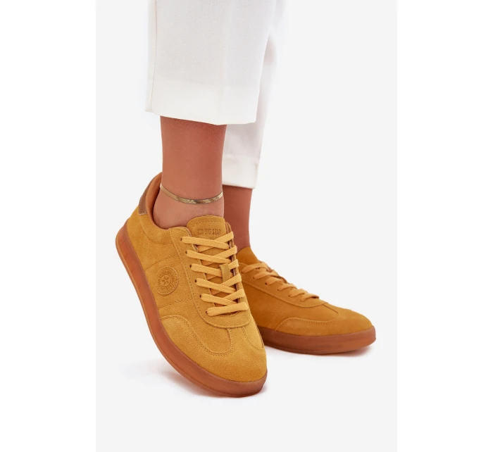 Dámské Semišové Tenisky Big Star model 21703168 HIPOLY SYSTEM Žluté - Big Star Shoes Dámské Semišové Tenisky Big Star model 21703168 HIPOLY SYSTEM Žluté - Big Star Shoes