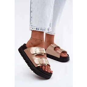 Lee Cooper LCW-26-35-4462L Dámske topánky na platforme s prackami Gold Lee Cooper LCW-26-35-4462L Dámske topánky na platforme s prackami Gold