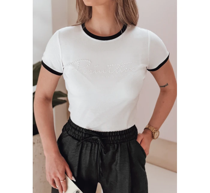 Dámské tričko s nápisem bílé Dstreet model 21988884 - FashionStreet
