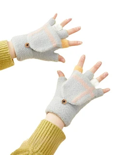 Dámske/detské zimné rukavice - sivé