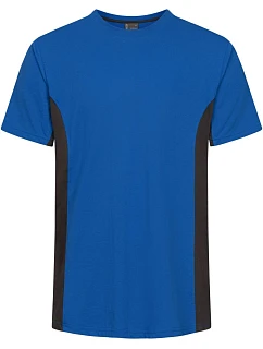 Promodoro 3590 Unisexové pracovné tričko s kontrastnými prvkami – EXCD 40.3590 royal/charcoal
