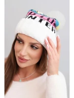 Fleecová čepice Marta K231 ecru