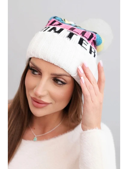 Fleecová čepice Marta K231 ecru