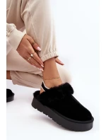 Skórzane Zamszowe Kapcie Damskie Na Platformie Z Futerkiem Czarne Sophienne Skórzane Zamszowe Kapcie Damskie Na Platformie Z Futerkiem Czarne Sophienne