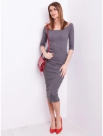 Šaty CZ SK 4196.00 tmavo šedá