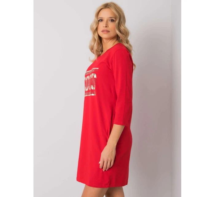 Šaty RV SK model 16968789 červená - FPrice Šaty RV SK model 16968789 červená - FPrice