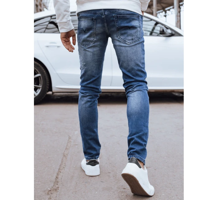 Pánske tmavomodré džínsové nohavice FashionStreet UX4294