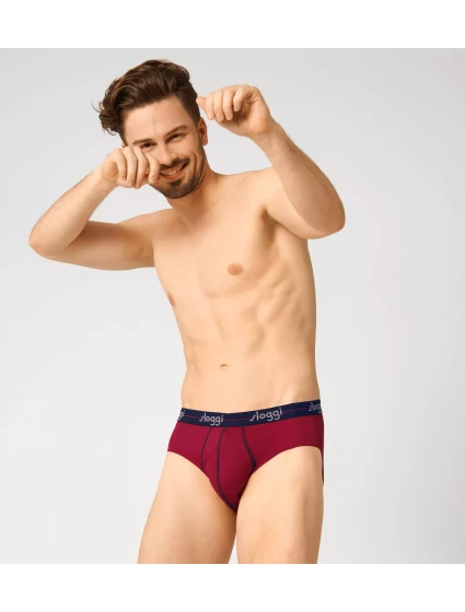 Pánske nohavičky Start Midi C2P box - MODRÁ - DARK COMBINATION - modrá kombinácia M008 - SLOGGI