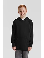 Fruit of the Loom Kids Lightweight Hooded Sweat Detská mikina s kapucňou 16.2009 čierna